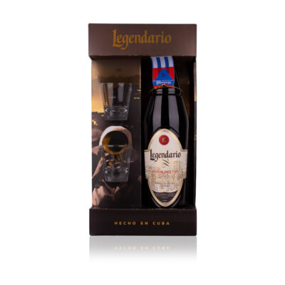 Legendario Elixir de Cuba 34% 0,7l + 2x Glas